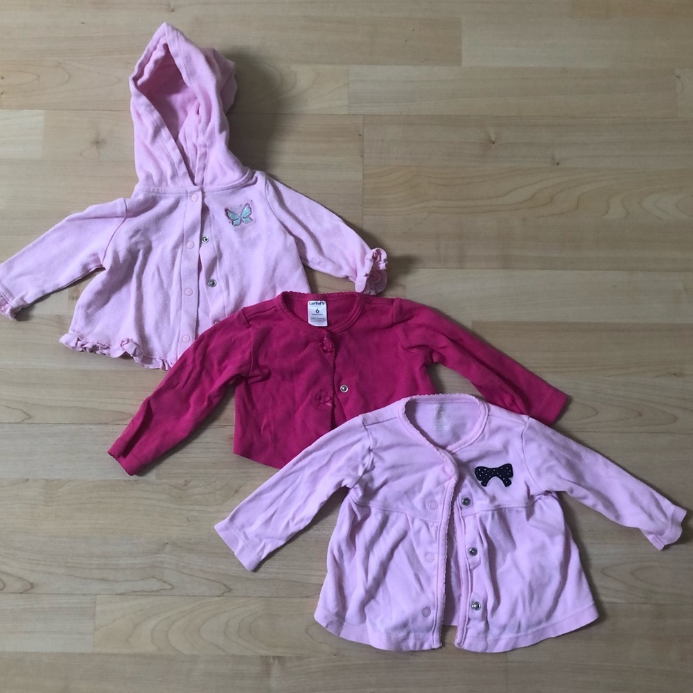 Carters pink sweater bundle